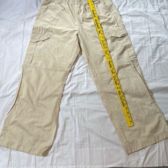 Abercrombie and Fitch cargo utility pants women’s size medium pull on elastic wa - Picture 6 of 8